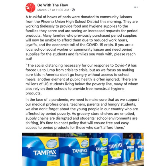 Donations for student menstrual hygiene products - Picture 4 of 4